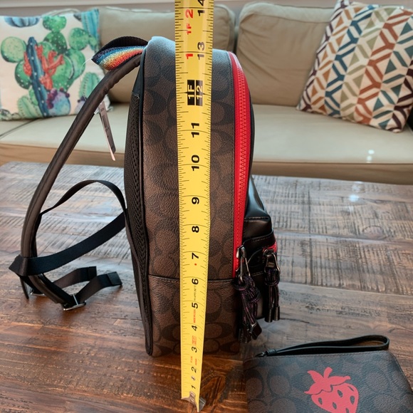 NWT Coach Medium Strawberry Backpack - Picture 5 of 8